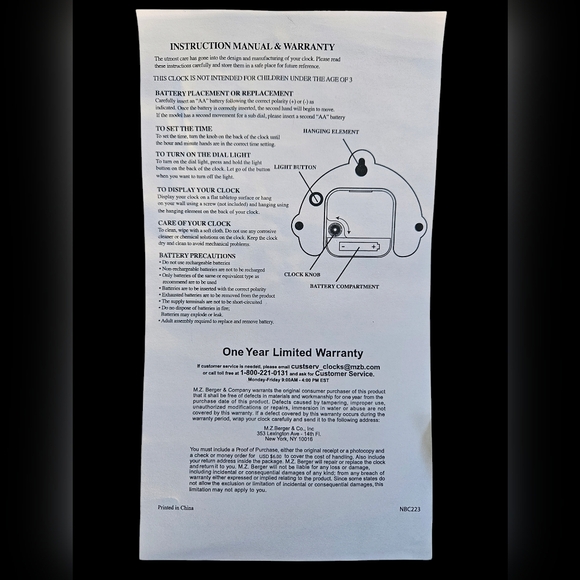 Nightmare Before Christmas Light Up Desk Clock - Picture 7 of 7